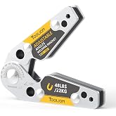 TOOLIOM 48 lb Adjustable Welding Magnet for 20&deg;-200&deg; Angles | Flexible angle setup, strong magnetic positioning, steadier metal alignment