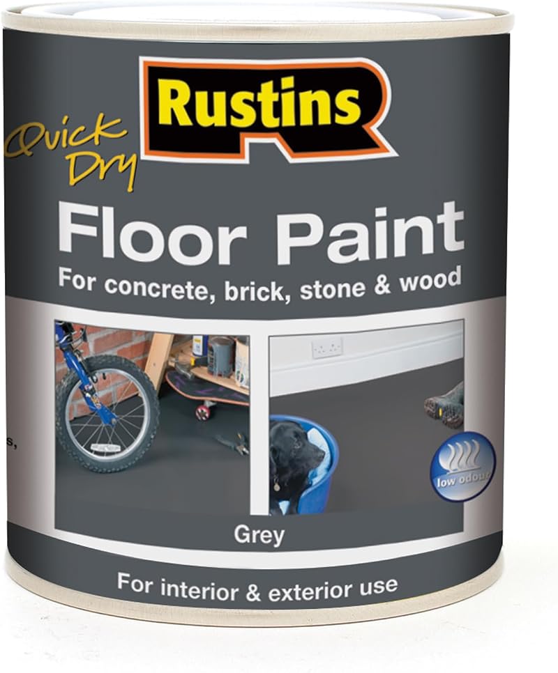 Rustins Quick Dry Floor Paint Grey 2.5ltr