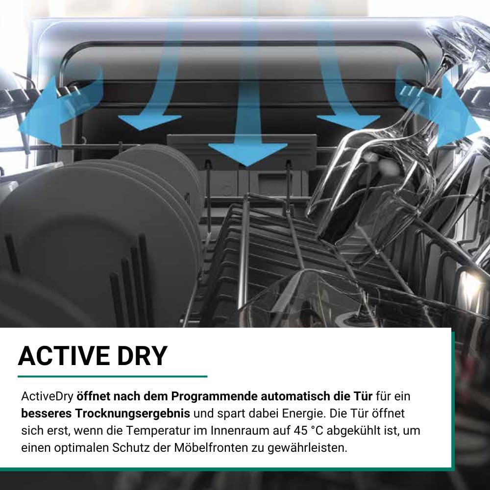 Bauknecht BK6FC11BS7A0X Vollintegrierbarer Geschirrspüler (45 cm)/ ActiveDry/Sensorprogramm/PowerClean/Besteckschublade/Hygiene-Programm/Vollwasserschutz/Multizone/Startzeitvorwahl 3