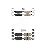 AmeriBRAKES Front Rear Ceramic Disc Brake Pads Kit