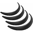 FSBNJKS 4Pcs 3.5 inch/89cm Universal Flexible Car Fender Flares Extra Wide Body Wheel Arches Black