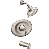 Moen T2139EPBN Eva Posi-Temp Eco-Performance Tub and Shower Trim Kit, Valve Required, Brushed Nickel