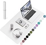 YSAGi Non-Slip Desk Pad 80x40 cm Waterproof PVC Leather White