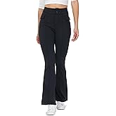 Womens Flare Cargo Leggings Wide Leg Yoga Pants Dress Work Cute Casual Gym Athletic Workout Sweatpants with Pockets