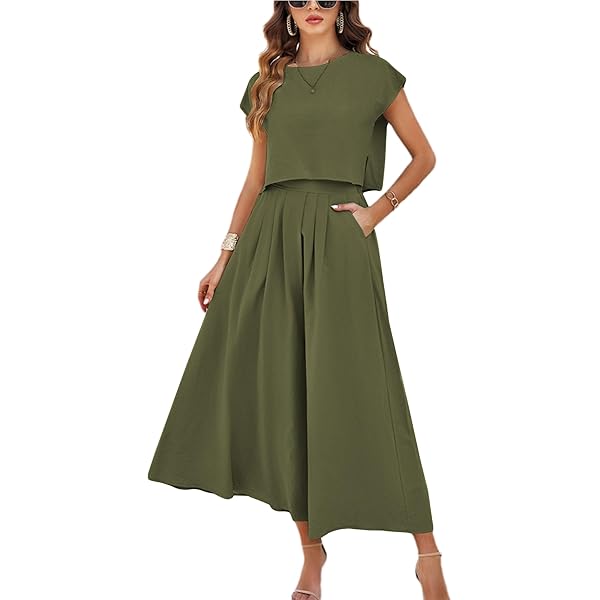 piece casual dress sets Lightweight Black Two-Piece Midi Set XS / Black main image 1
