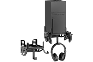 NYMUS Wall Mount for Xbox Series X - Wall Mount Stand Kit with Detachable 2 Controller Holder & Headphone Hanger, Mount on The Wall, Compatible with Xbox Series X Accessories