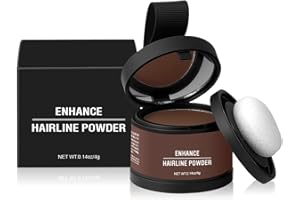 BOVVSKY Magic Root Cover Up, Magic Root Cover Up, Hairline Shadow Powder, Root Touch Up Powder with Mirror, Water Sweat Resistant(#13 Medium Brown, 0.14oz)