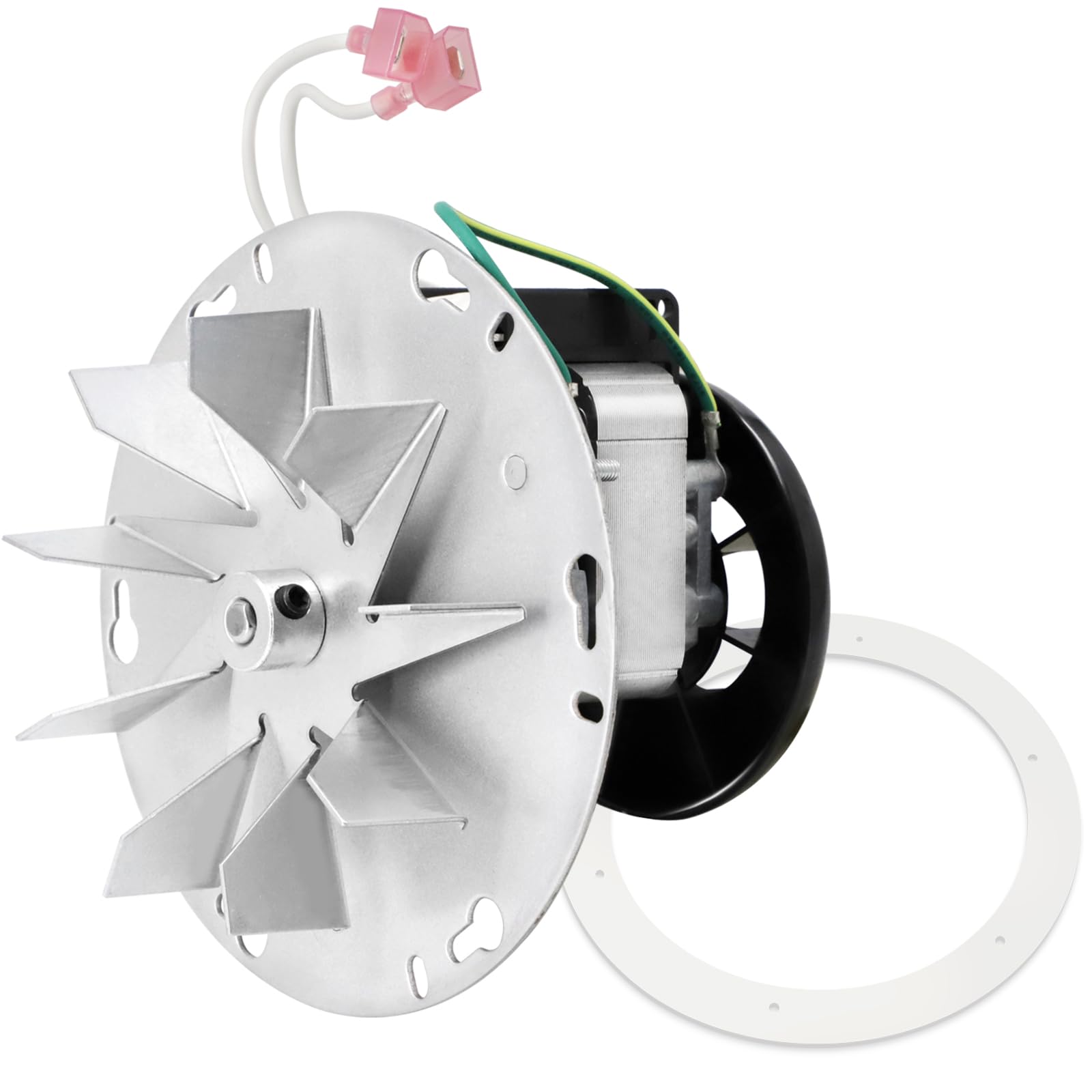 Photo 1 of Hiorucet 812-4400 Combustion Exhaust Blower Motor for PelPro PP130, PP60, PP70, PPC90, Quadra-Fire Castile, Santa Fe, Contour, Outfitter, Heatilator Eco Choice PS35, Pleasant Hearth PH50CABPS Stoves