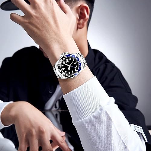 FANMIS GMT Master Sapphire Glass Blue and Black Ceramic Bezel