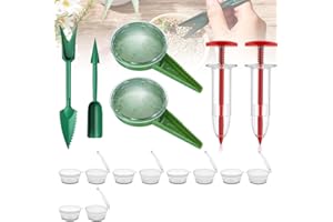 AIIONP 6 PCS Mini Seed Spreader, 2025 New Mini Sowing Seed Dispenser, Small Seed Planter Tool, Manual Seedlings Dibber and Widger Set, Seed Sower Spreader Handheld for Tiny Seeds (Set C)