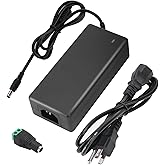 24V 6A DC Power Supply Adapter 144W AOYADAISU Universal AC to DC Power Supply with 5.5mm x 2.5mm&2.1mm Output Jack, 100V-240V 24 Volt 6 Amp Power Converter for LED Strip Light, Router, Cameras
