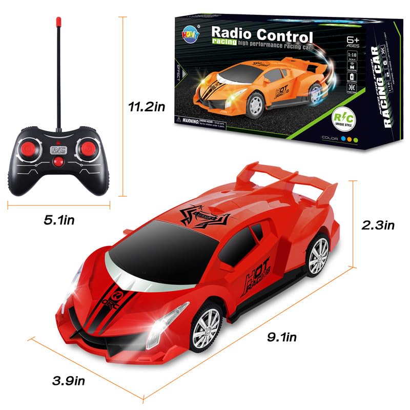 Remote Control Car, 2.4Ghz 1/18 Scale Model Racing Car Toys, RC Car for