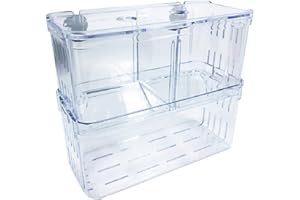 Mipukbay Large Aquarium Isolation Breeding Box, Acrylic Transparent Aquarium Breeder Box for Fish Fry Hatching, Shrimp Breeding, Betta, Guppy, Killifish, Clownfish, Suitable for 5-40 Gallon Tanks
