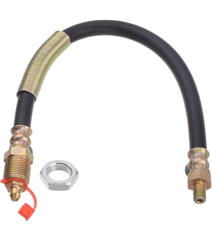 Tuyau Flexible Pistolet à Graisse 37 Pouces – 1/8 NPT Universel, Bleu Métallique Anti-Dérapant