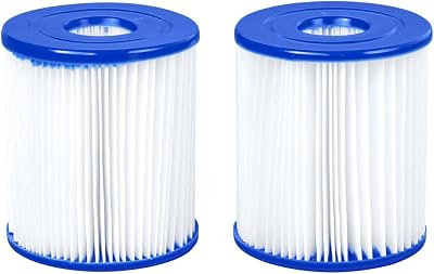 Bestway 58093-17 Filter Cartridge Twin Pack Size I 3.1 x 3.5 Blue/White
