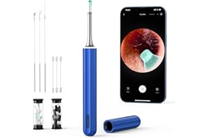BEBIRD Ear Camera Wax Removal, Ear Cleaning Tool,Spade Ear Cleaner with 1080p Otoscope with Light,Ear Cleaning Kit with 6 Ear Pick,16pcs cotton swab,Facial Cleaning Brush Ear Wax Camera for Ios Android