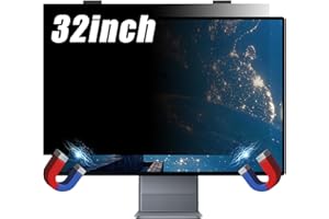 32" Magnetic Privacy Screen Blue Light Filter with Privacy, Acrylic HD Eye Protection Anti Blue Light Computer Shield Panel f