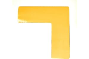 IFLOORTAPE DuraMark Corner Angle Pallet Marker: The Ultimate Solution for 5S Lean Organization Floor Marking - Yellow 6x6x2 Inch (Pack of 5)