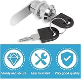 Litensh 2Pcs 20mm Security Mailbox Lock with Keys Cam Drawer Cabinet Locker view 3