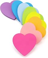 Early Buy 3x3 Heart Shape Sticky Notes 8 Pads Pack 75 Sheets Each