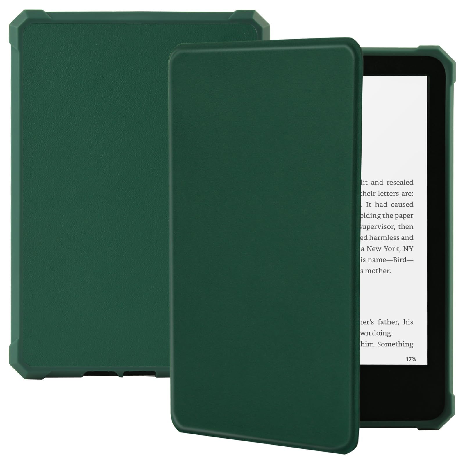 Photo 1 of TaIYanG Case for 7" All-New Kindle Paperwhite (12th Generation 2024) & Kindle Colorsoft Signature Edition 2024, Lightweight Slim Smart PU Leather Cover with Auto Sleep Wake, Dark Green