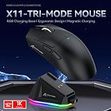 ATTACK SHARK X11 Gaming Mouse with Magnetic Dock PixArt 3311 22000 DPI view 2