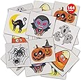 ArtCreativity Halloween Temporary Tattoos for Kids - Pack of 144 - 2 Inch Non-Toxic Tats Stickers for Boys and Girls, Best fo