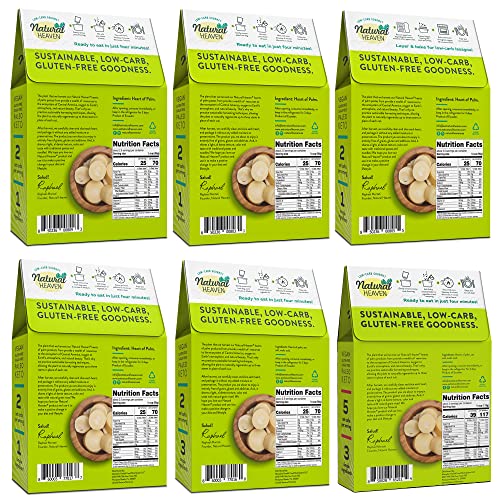 Natural Heaven Hearts of Palm Healthy Food Variety Pack Pasta And Rice