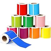 Ctosree 1000 Pieces Colored Moving Labels Stickers 3 x 2 Inch, Rectangular Waterproof Coded Stickers Adhesive Moving Labels for Color Coded File Name Tags