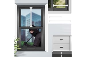 BIINYHG Sliding Glass Door Lock bar-（2 Pieces） Window Security Bars-Window Locks Security Up and Down Window-Adjustable19 to 32 in,Prevent Children from Going Out and Unauthorized Intrusion