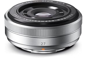 Fujifilm 16401581 Fujinon Prime Lens XF27mm F2.8, Semi-Wide Lens for Fujifilm X Mount Cameras, Silver