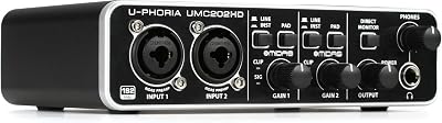 Behringer UMC202HD Audiophile 2x2 USB Audio Interface 24-Bit/192 kHz