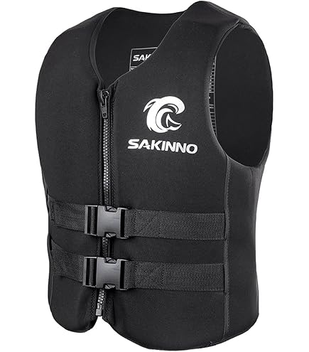 WYYHAA Men's Neoprene Impact Vest - Buoyancy Vest For Wakesurfing, Boating, Surfing & Water Sports