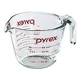 Pyrex 885107797882 6001074 Measuring Cup, 8 Oz, Crear