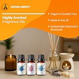Aroma Energy Women Fragrance Oil Set 5 x 10ml Vegan Made in UK view 2