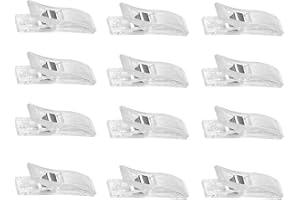 MALOKI 12 Clips for Pleated Window Shade, Paper Blinds Clips, Temporary Blinds Clips,Plastic Clips for Blackout Blinds Window Blinds Clips