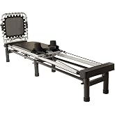 Stamina AeroPilates Reformer with Cardio Rebounder, 300 lb Capacity, Black | For Low-Impact Core Work, Flexibility, Balance, Endurance, At-Home Conditioning, Controlled Movement &amp; Full-Body Exercise
