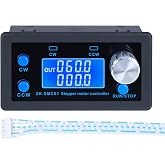 PEMENOL DC 5-30V CNC Stepper Motor Controller (Driver Needed) | Compatible with NEMA 17/23 Motors, 1/128 Microstep Resolution, Adjustable Speed, Angle, Delay &amp; Direction, LCD Display
