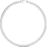 Savlano 925 Sterling Silver Herringbone Flat Snake Magic Chain Bracelet For Women & Men - Made in Italy Comes With a Gift Box