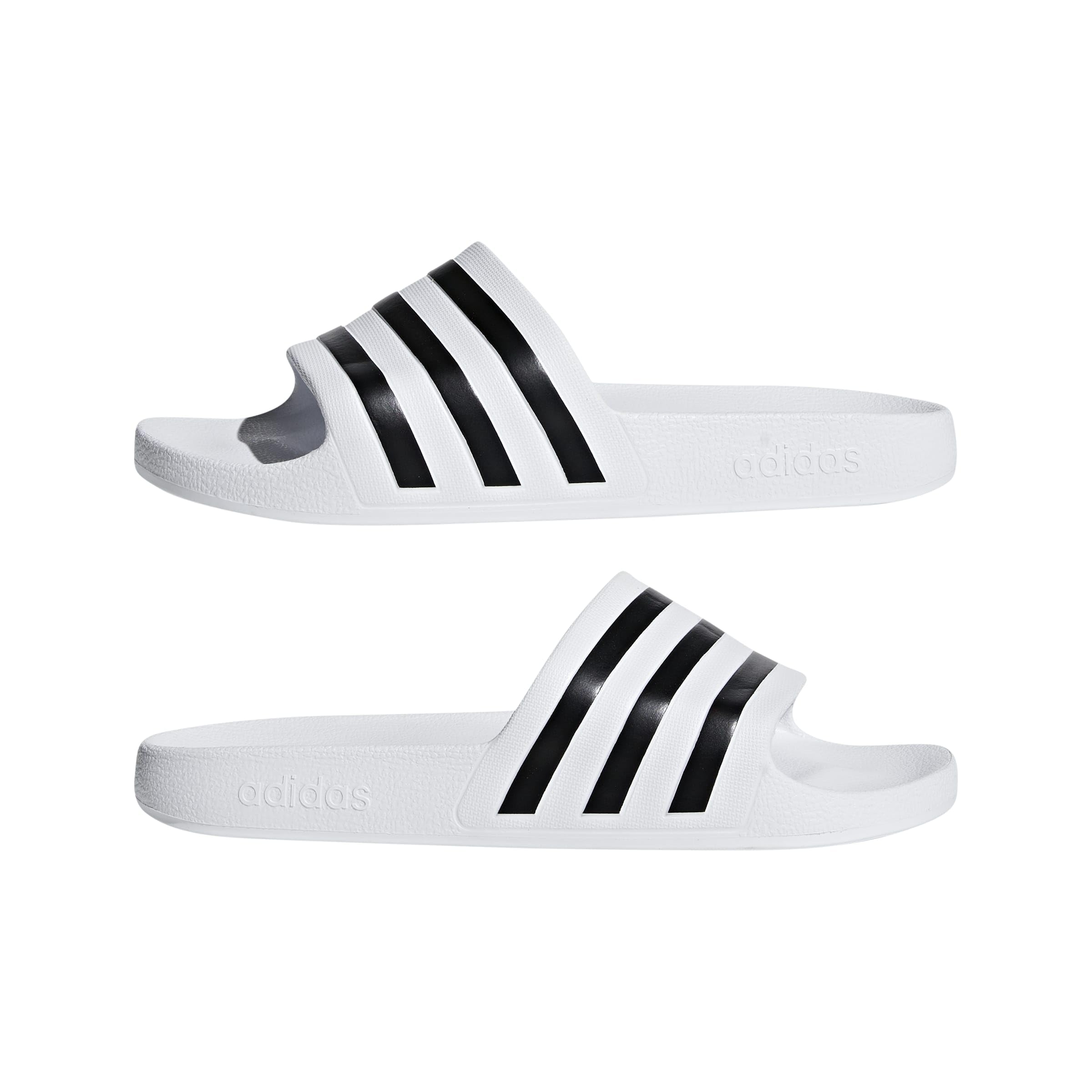 adidas Unisex Adilette Aqua Slides, Cloud White / Core Black / Cloud White, 38 EU 2
