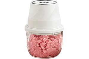 Garlic Chopper Mini, Electric Garlic Chopper, 350ml 6-Leaf Blade Grinder, Detachable USB Charging Portable Mini Food for Ging