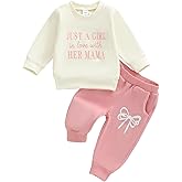 LIOMENGZI Toddler Baby Girl Fall Outfit Funny Girl Letter Pullover Sweatshirt Pant Set Infant Clothes 6 12 18 Months 2T 3T