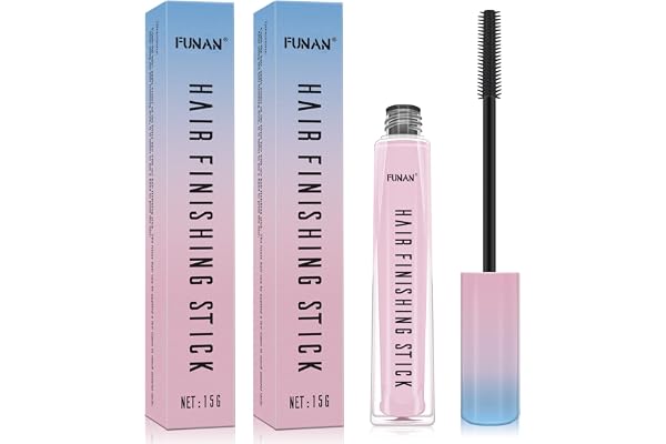 FUNAN Hair Finishing Stick 2 Pack for Small Broken Hair Cream, Broken Hair Finishing Stick, Hair Gel for Women Naturally Refr
