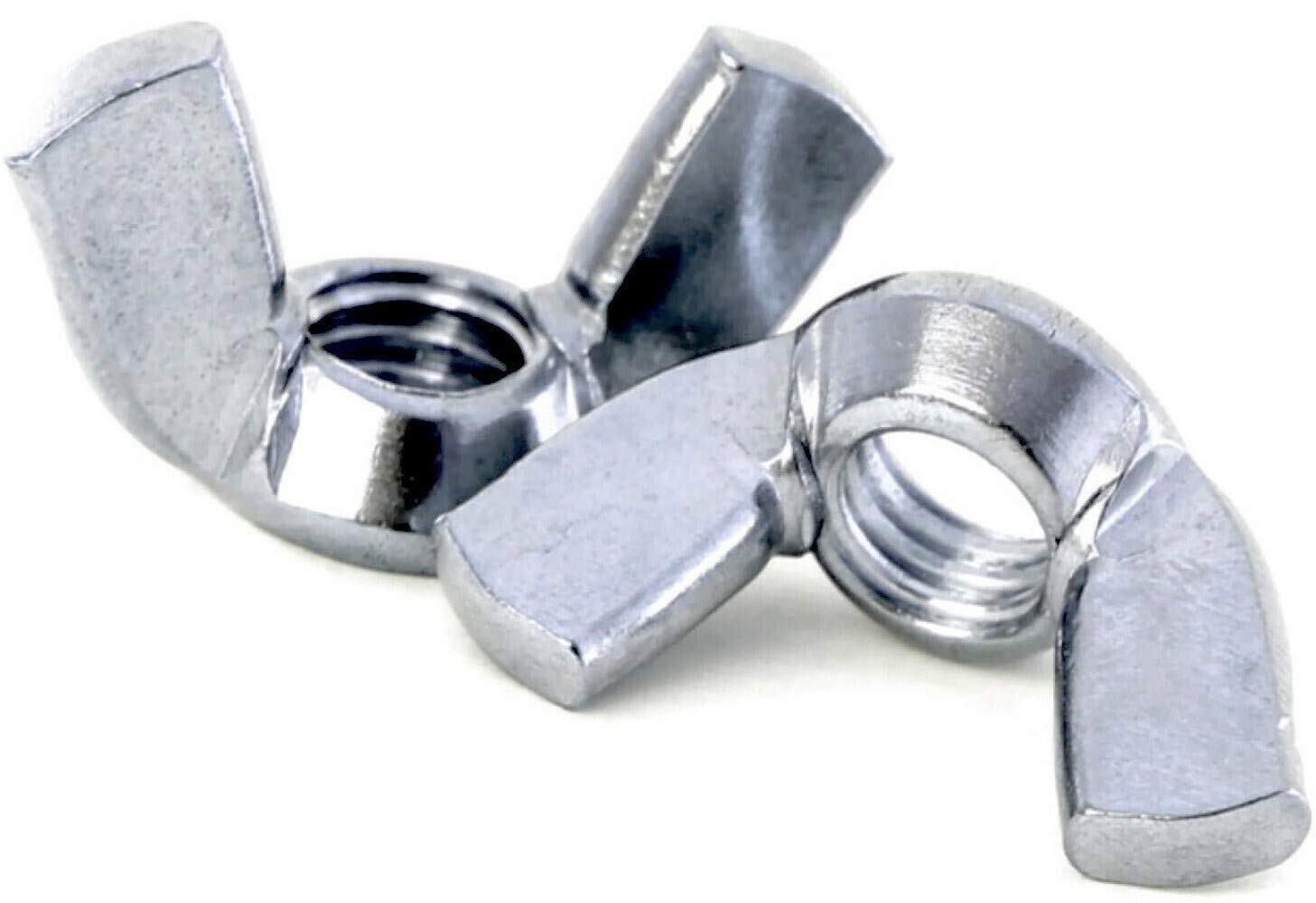 Wing Nuts Butterfly DIN 315 (American) Zinc Plated Steel for DIY Tools Machinery Pack of: 20 Size: M8
