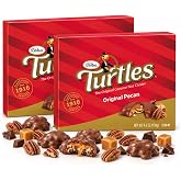 DeMets's Turtles Original Pecan - Pack of 2 - Milk Chocolate Covered Turtles - 4.6 oz. Boxes