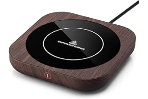 Bsigo Smart Coffee Mug Warmer, Beverage Cup Warmer for Desk Home Office, 5.9'' Electric Candle Warmer Plate for Milk Tea Water with 3-Temperature Settings (Up to 180℉/80℃), 4 Hour Auto Shut Off