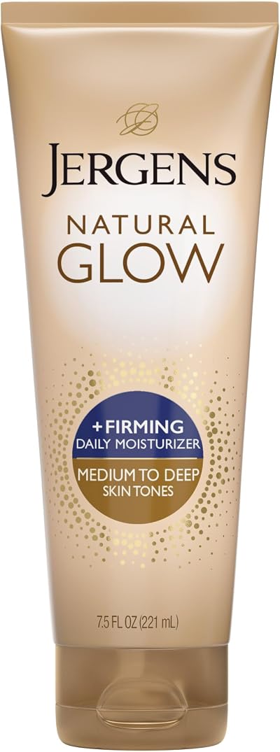 Jergens Natural Glow +Firming Body Moisturizer Medium to Tan Skin 7.5oz