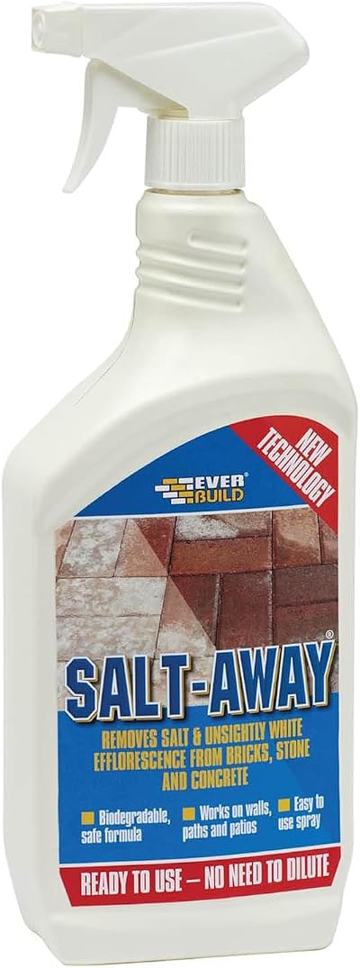 Everbuild Salt-Away Treatment 1L Biodegradable Bricks Concrete Stone External