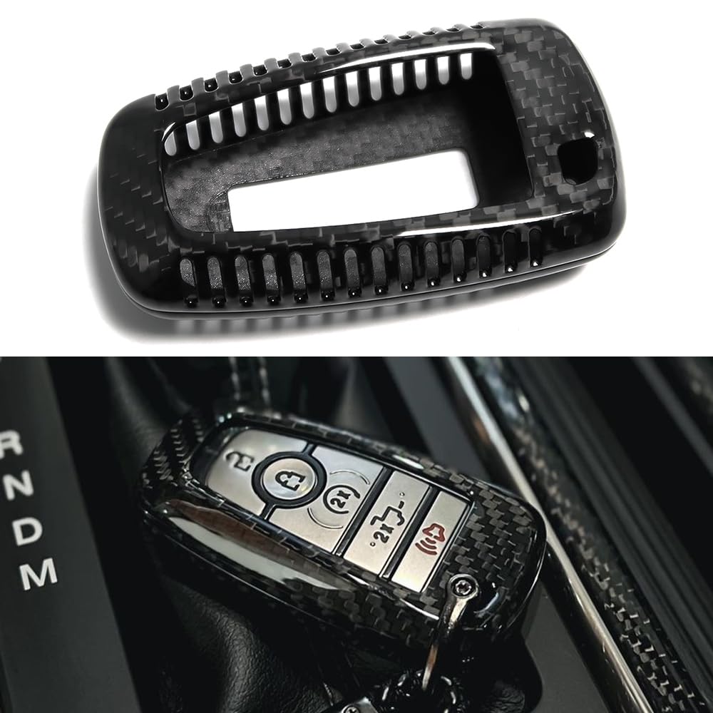 Mua Carbon Fiber Key Fob Cover for Ford F-150 F150 Bronco Raptor R Off ...
