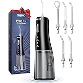 Onlyone Rechargeable Cordless Water Flosser with Adjustable Water Pressure for Daily Oral Care, Power Dental Flosser for Home and Travel Use, Portable Oral Irrigator for Sensitive Gums and Braces Care